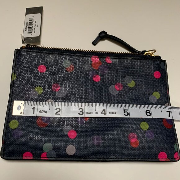 Fossil Navy Small Fabric and Leather Trim Pouch - Picture 3 of 3